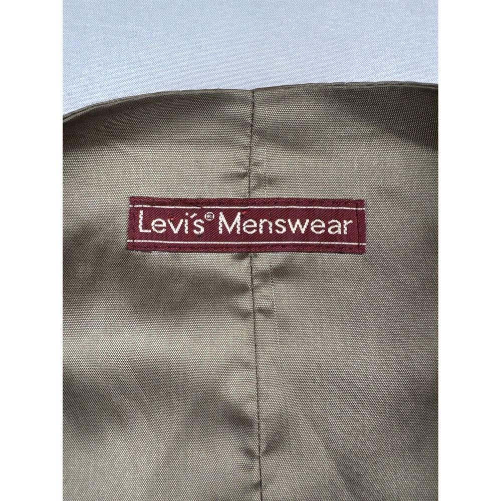 Vintage Levi's Menswear Corduroy Vest Brown Western Ranchwear Large - Picture 7 of 8